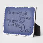 神素晴らし来の恵み私は彼をパパプラーク フォトプラーク (側面)