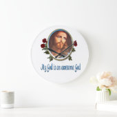 神素晴らし ラージ壁時計 (ホーム)