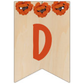 神素朴バプテスコミューオンレッドポピーガール バンティングフラッグ (第3の旗)