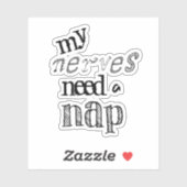 神経おもしろいには昼寝引用文が必要 シール (シート)