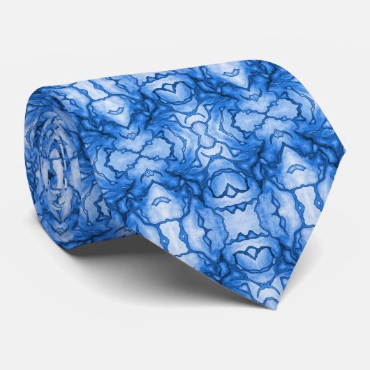 神経のタイ(青で) ネクタイ (ロール)
