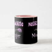 神経のナースのマネージャーのギフト ツートーンマグカップ (中央)