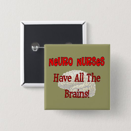 神経のナースは"すべての頭脳"のギフト持っています 缶バッジ (正面&裏面)