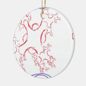 神経のFractalis セラミックオーナメント (左)