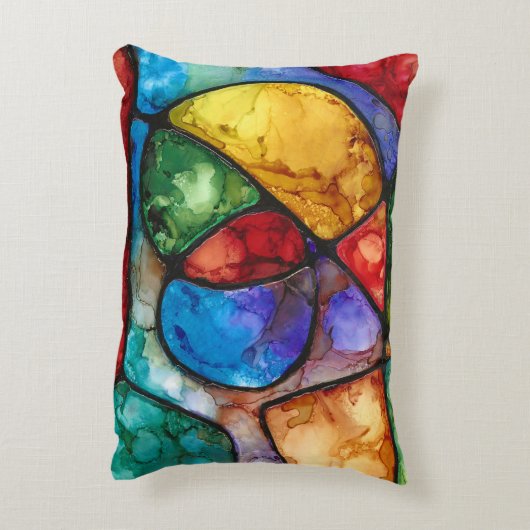 神経はっきりした造美術 アクセントクッション (裏面(縦))