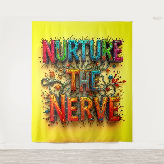 神経を大きく育てる タペストリー (正面)