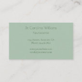 神経エレガントプロフェッショナルフローラ 名刺 (裏面)