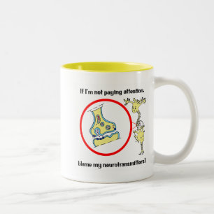 神経伝達物質のMUGを非難する ツートーンマグカップ