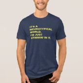 神経典型の世界のスティムミンプライド トライブレンドTシャツ (正面)