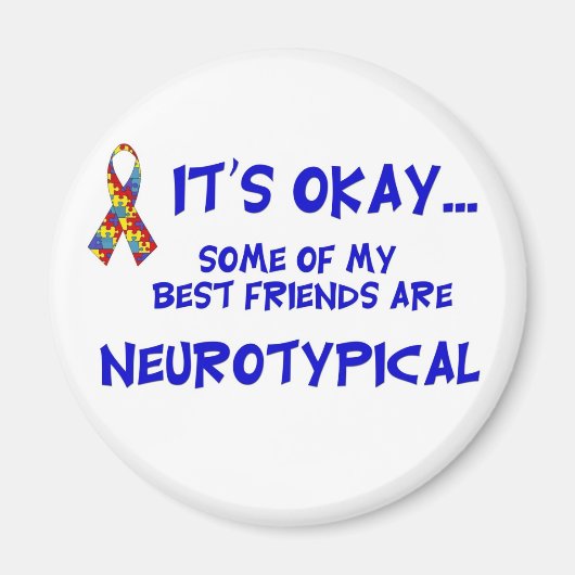 神経典型的な友人 マグネット (正面)