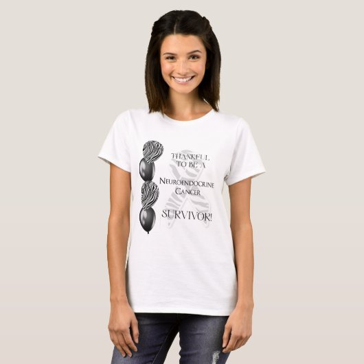 神経内分泌がんを克服したTシャツ Tシャツ (正面フル)