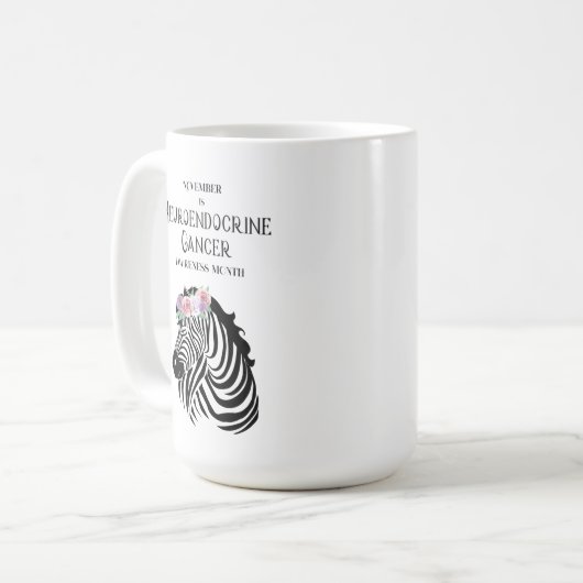 神経内分泌がん認識度コーヒーマグ コーヒーマグカップ (正面左)