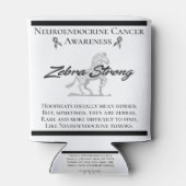 神経内分泌がん認識度ゼブラストロング 缶クーラー (裏面)