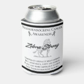 神経内分泌がん認識度ゼブラストロング 缶クーラー (缶裏面)
