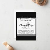 神経内分泌がん認識度ゼブラ強 ノートカード (正面/裏面インサイチュ)