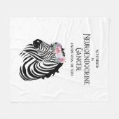 神経内分泌がん認識度フリースブランケット フリースブランケット (正面(横))