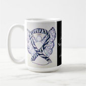 神経内分泌がん認識度リボンエンジェルマグ コーヒーマグカップ (左)