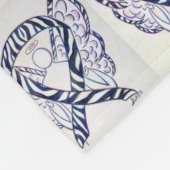 神経内分泌がん認識度リボンブランケット フリースブランケット (角)