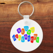 神経分岐 |レインボーニューロダイバーシティ認識度 キーホルダー (裏面)