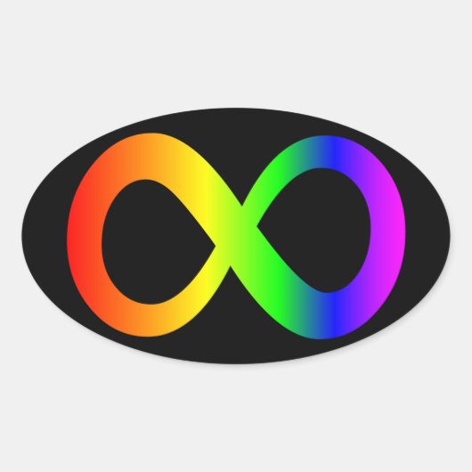 神経分岐 楕円形シール (正面)