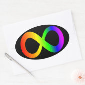 神経分岐 楕円形シール (封筒)