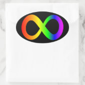 神経分岐 楕円形シール (バッグ)