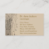 神経切断図 - 神経学専門医 名刺 (裏面)