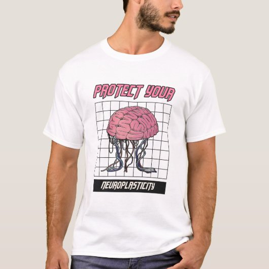 神経可塑性を守り認知機能を維持 Tシャツ (正面)