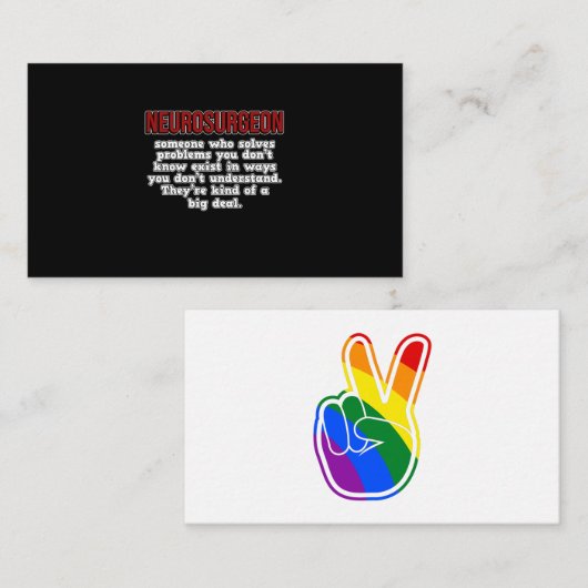 神経外科医の外科医学博士の神経学の成績 エンクロージャーカード (正面/裏面)