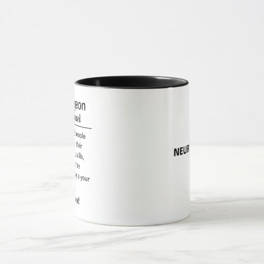 神経外科医の定義 マグカップ (中央)