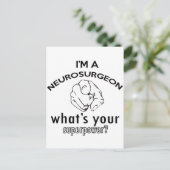 神経外科医デザイン ポストカード (スタンド正面)