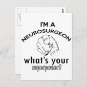 神経外科医デザイン ポストカード (正面/裏面)
