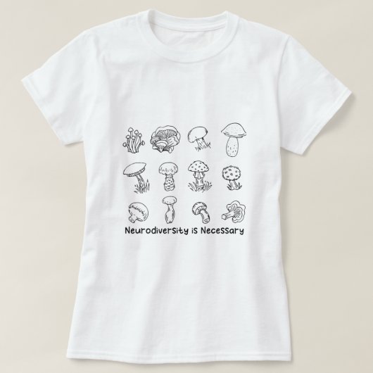 神経多様性が必要なADHD自閉症失読症 Tシャツ (デザイン正面)