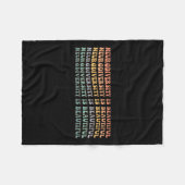 神経多様性が美しい – 自閉症意識 フリースブランケット (正面(横))