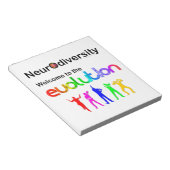 神経多様性が進化へようこそ ノートパッド (アングル)