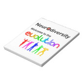 神経多様性が進化へようこそ ノートパッド (回転)