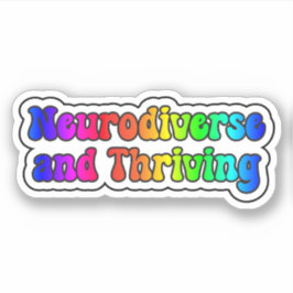 神経多様性と繁栄する虹の神経多様性 シール