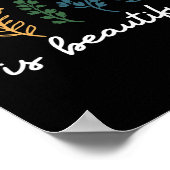 神経多様性は美しい自閉症意識Adhd ポスター (角)