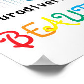 神経多様性は美しい ポスター (角)