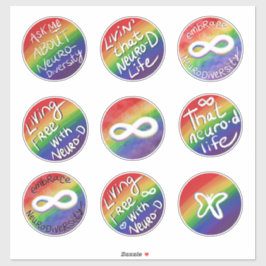 神経多様性を受け入れる シール