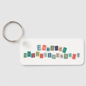 神経多様性を受け入れる |神経発散性認識度 キーホルダー (裏面)