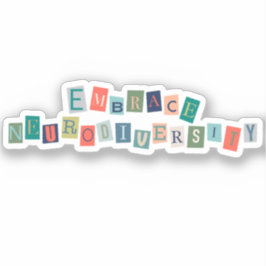 神経多様性を受け入れる |神経発散性認識度 シール