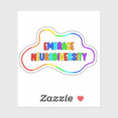 神経多様性を受け入れる |神経発散性認識度 シール (シート)