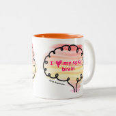 神経多様性を肯定するマグカップ ツートーンマグカップ (正面右)