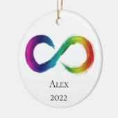 神経多様性オーナメント(名前) セラミックオーナメント (左)