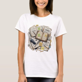 神経多様性レトロ ヴィンテージブック インク Tシャツ