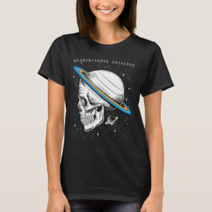 神経多様性宇宙スカル神経多様性自閉症 Tシャツ