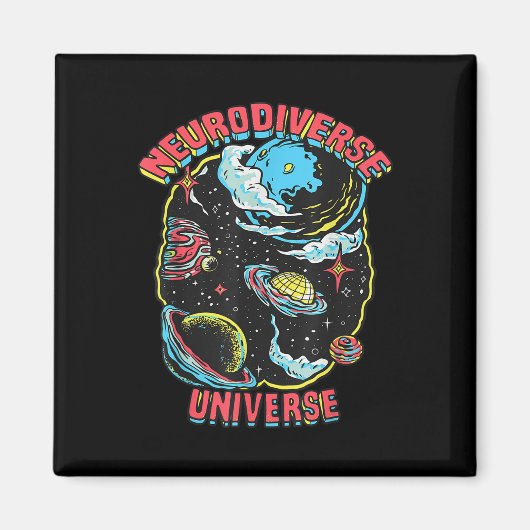 神経多様性宇宙ニューロダイバーシティがAdhdを受け入れる マグネット (正面)