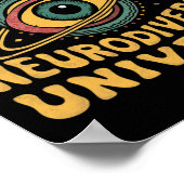 神経多様性宇宙ニューロダイバーシティ自閉症A ポスター (角)