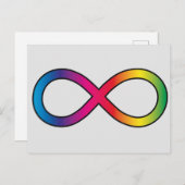 神経多様性無限大記号 ポストカード (正面/裏面)